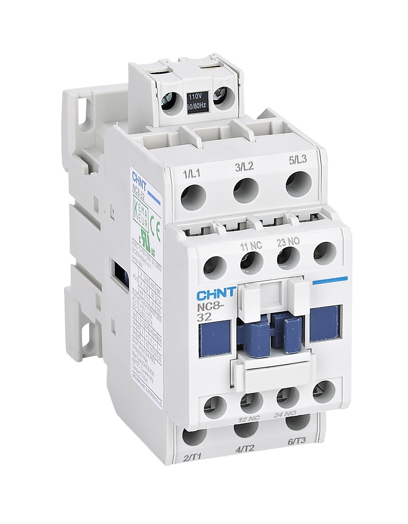 Contacteurs NC8 de 9A jusqu'à 2650A - 50/60Hz 